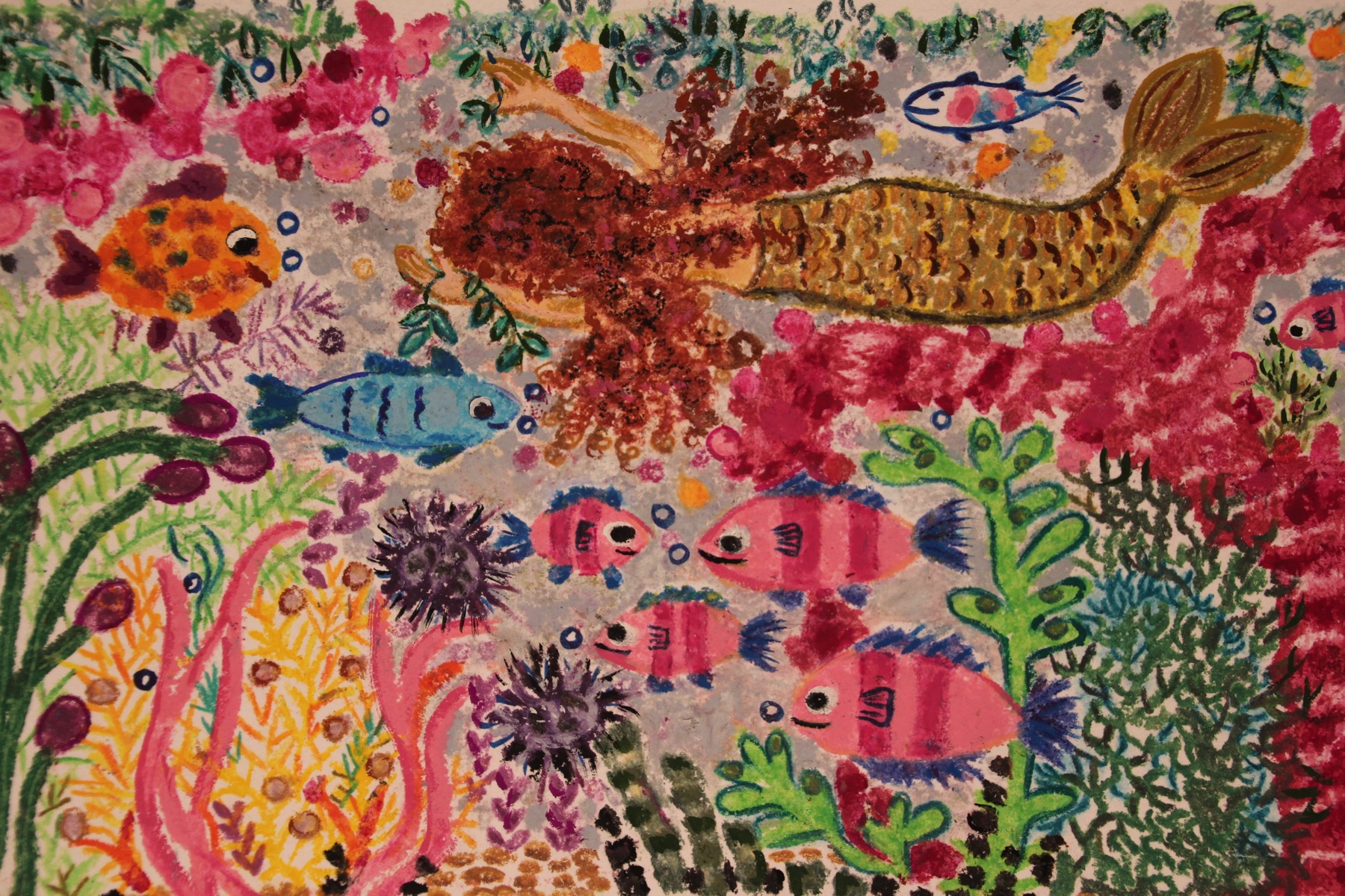Painting titled “Mermaid Tale” by Jennie-Anne Taylor