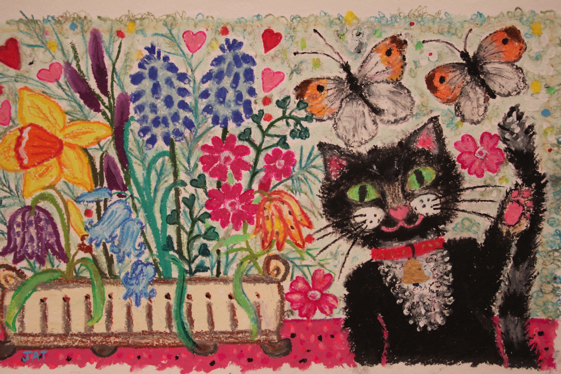 Painting titled “Hi! There.” by Jennie-Anne Taylor
