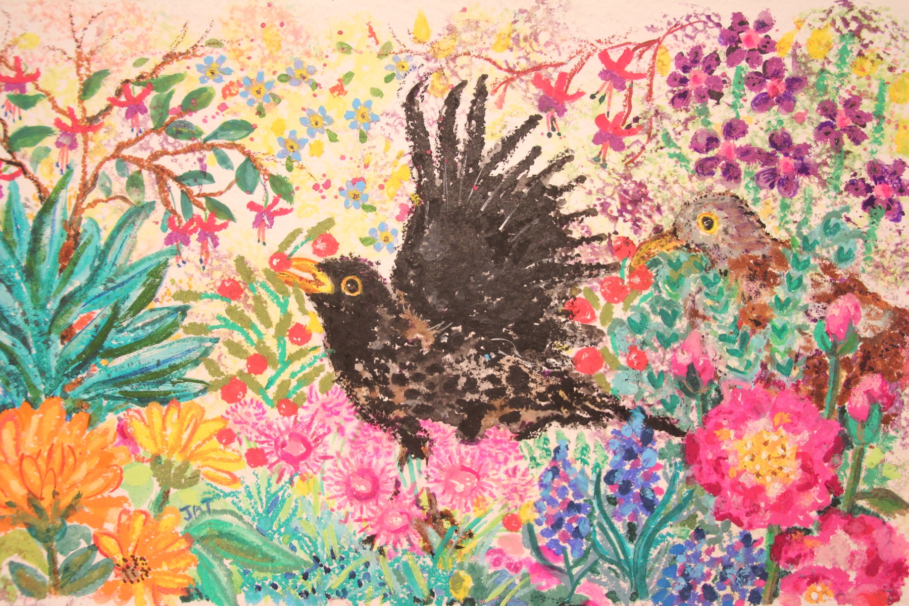 Painting titled “Let's Fall in Love” by Jennie-Anne Taylor