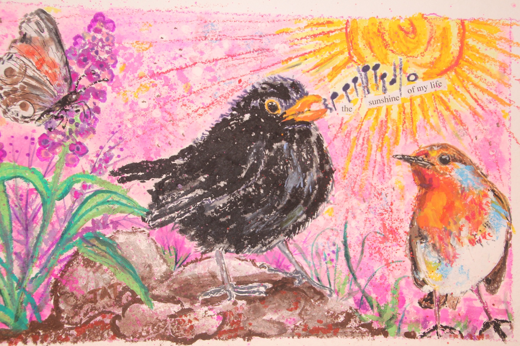 Painting titled “Sunshine in My Life” by Jennie-Anne Taylor