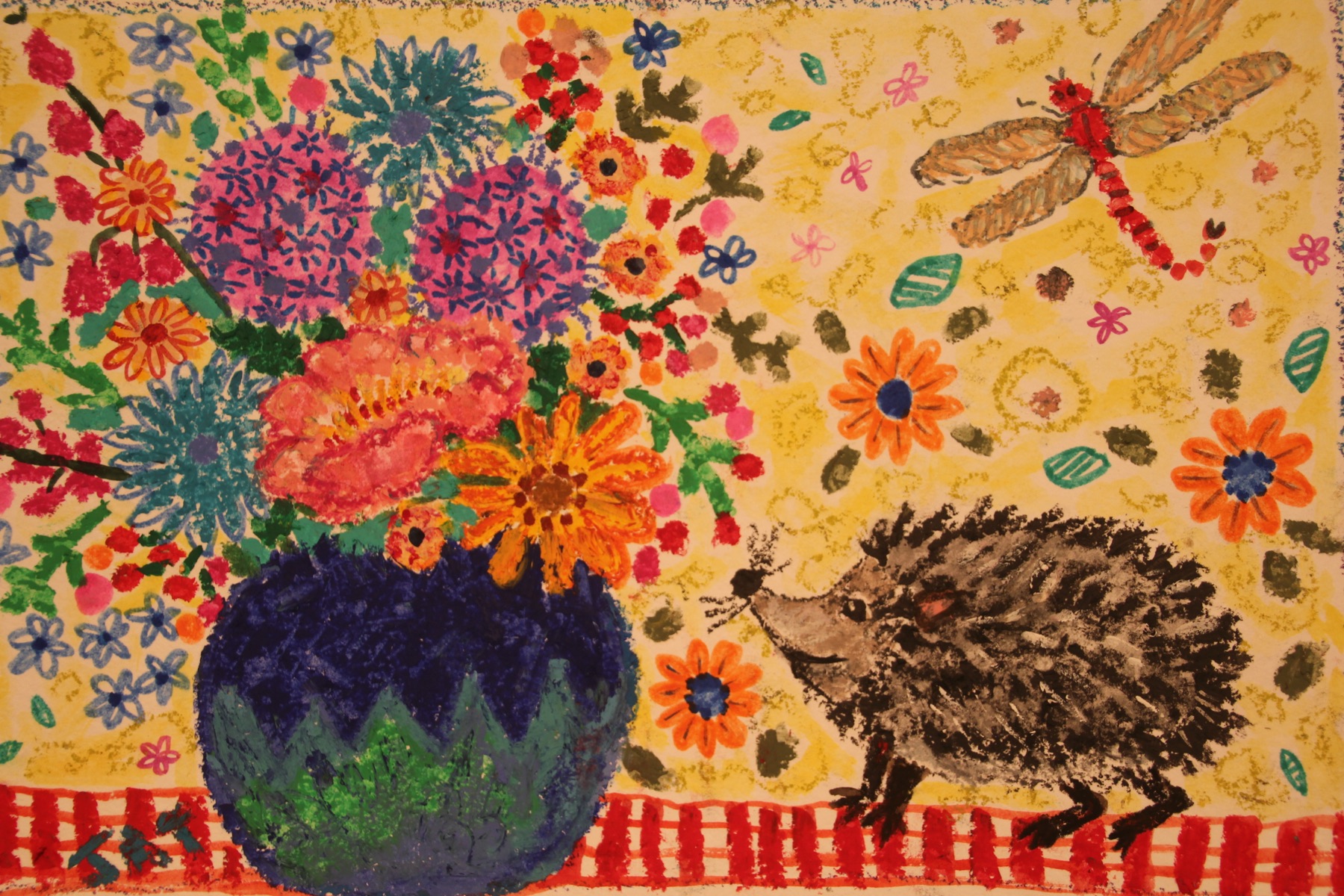 Painting titled “The Visitors” by Jennie-Anne Taylor