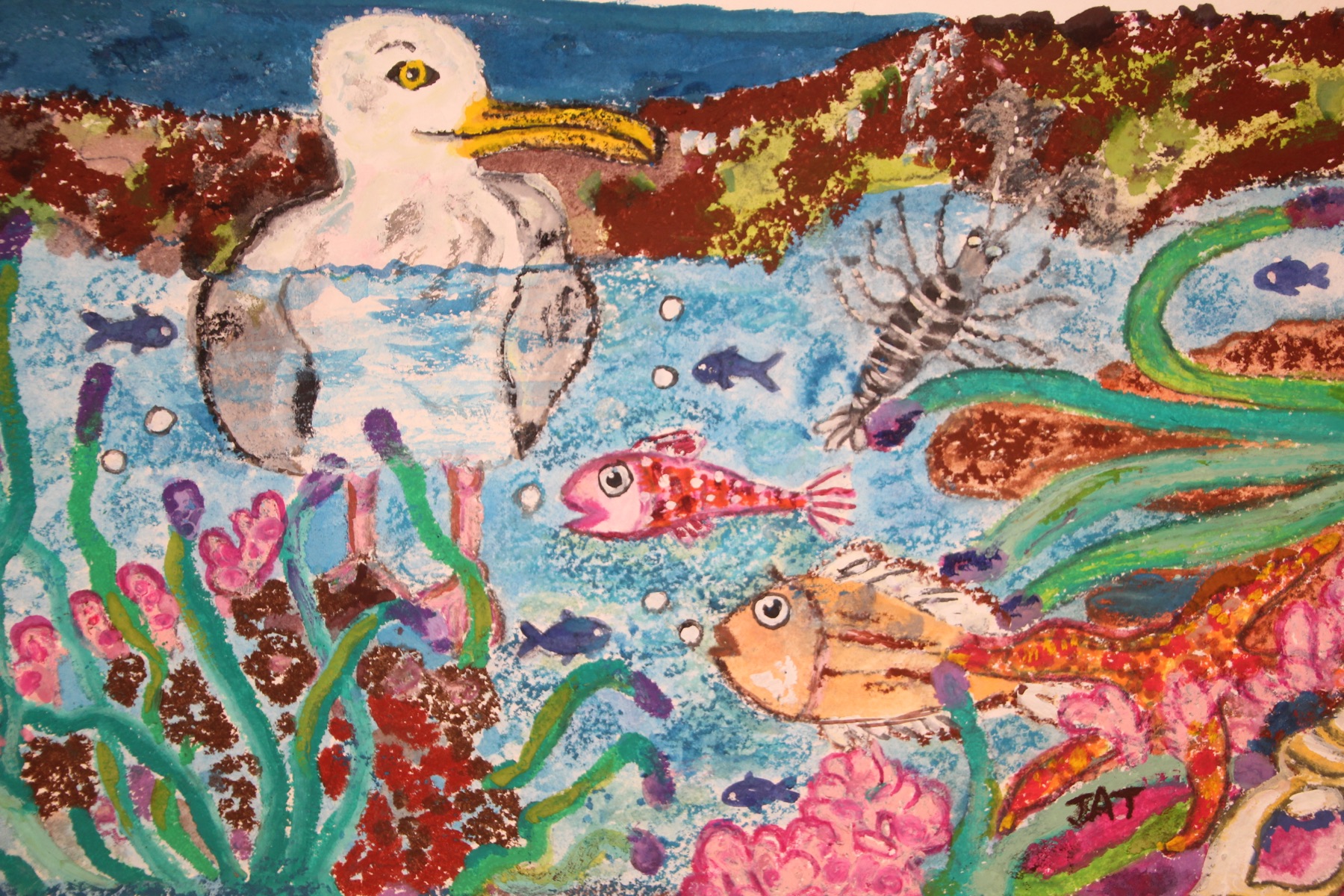 Painting titled “Tide Pool” by Jennie-Anne Taylor