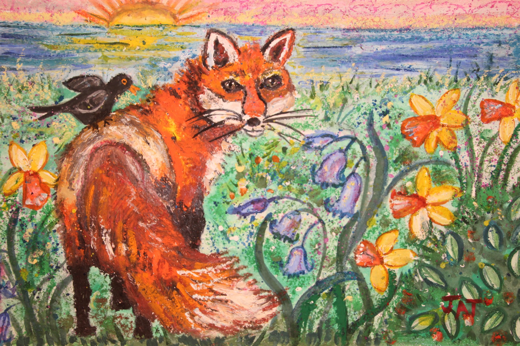 Painting titled “Foxy Bay” by Jennie-Anne Taylor